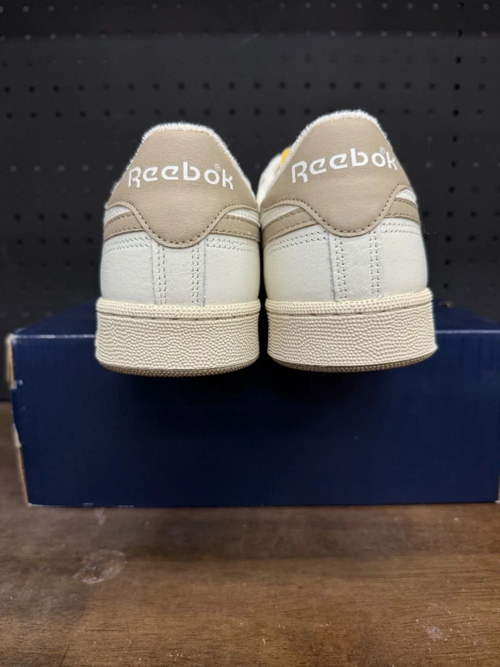 New / W Box! Men's Reebok Club C Revenge Vintage 'Chalk Boulder Beige' Sneakers